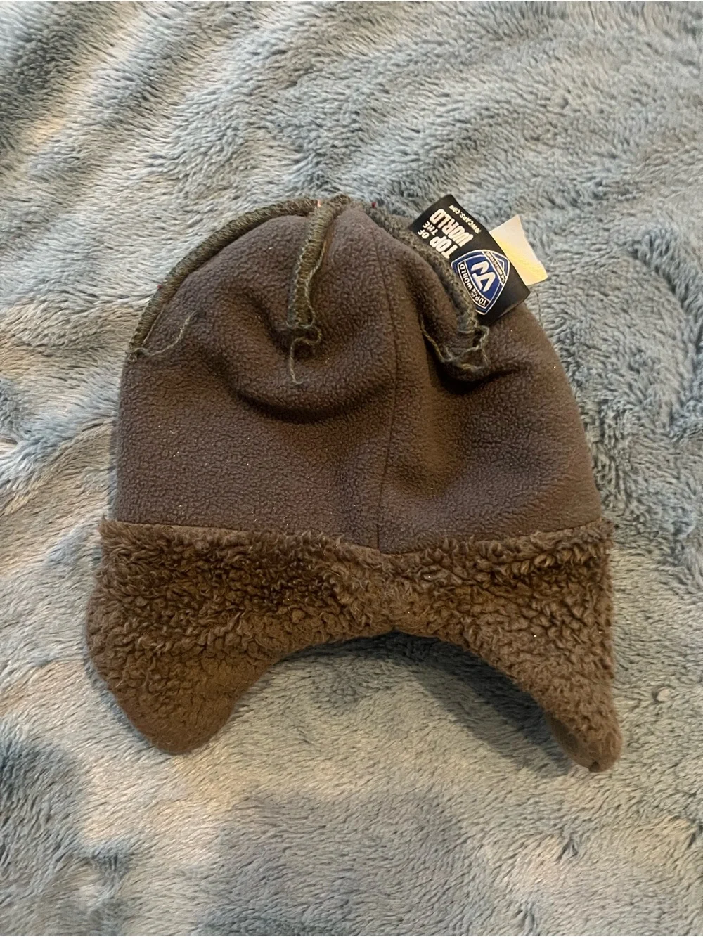FSU baby or young toddler Knit Earflap Beanie with Sherpa Lining